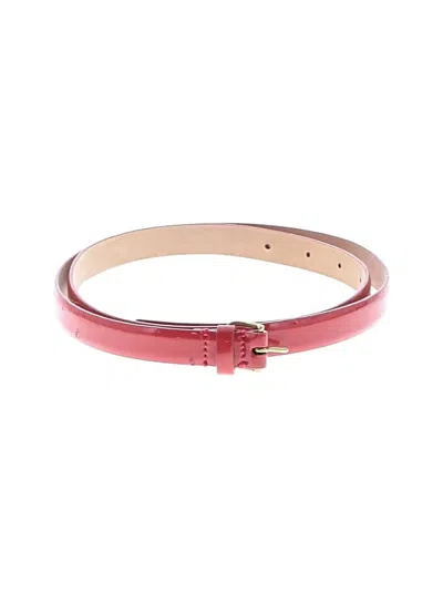 Pre-owned Jcrew Leather Belt In Red