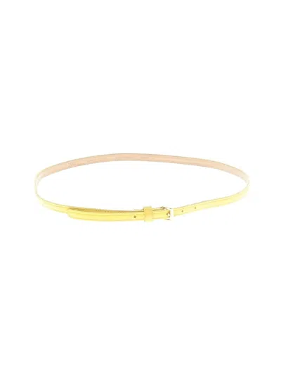 Pre-owned Jcrew Leather Belt In Yellow