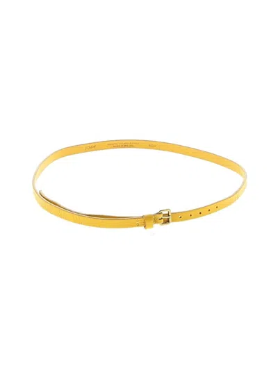 Pre-owned Jcrew Leather Belt In Yellow