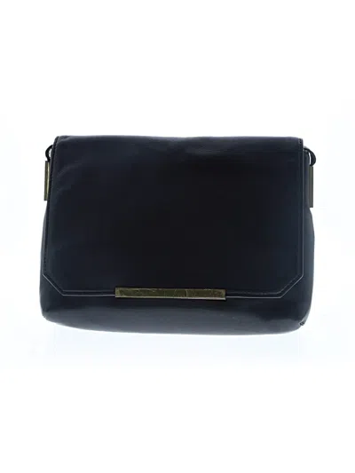 Pre-owned Jcrew Leather Crossbody Bag In Black
