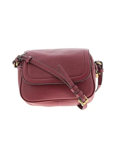 Pre-owned Jcrew Leather Crossbody Bag In Red