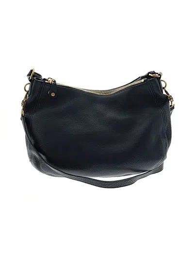Pre-owned Jcrew Leather Hobo Bag In Blue