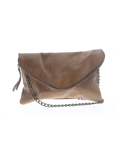 Pre-owned Jcrew Leather Shoulder Bag In Brown