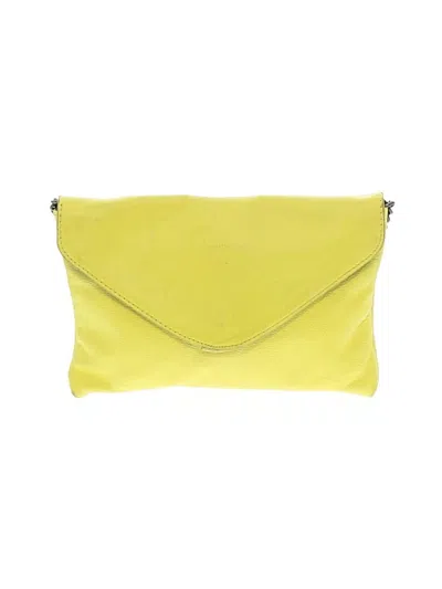 Pre-owned Jcrew Leather Shoulder Bag In Yellow