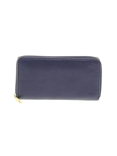 Pre-owned Jcrew Leather Wallet In Blue