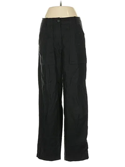 Pre-owned Jcrew Linen Pants In Black
