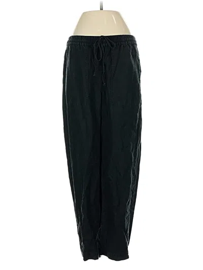Pre-owned Jcrew Linen Pants In Black