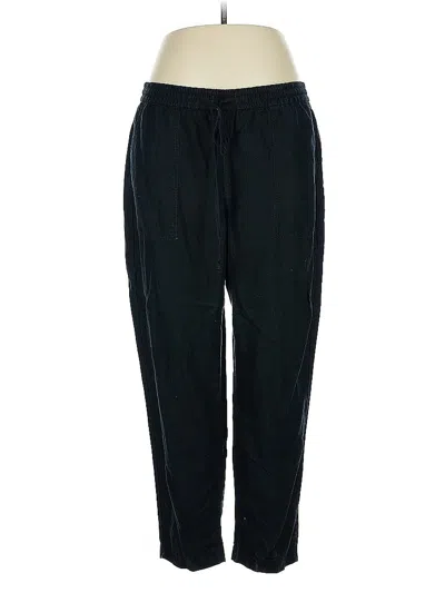 Pre-owned Jcrew Linen Pants In Black
