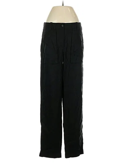 Pre-owned Jcrew Linen Pants In Black