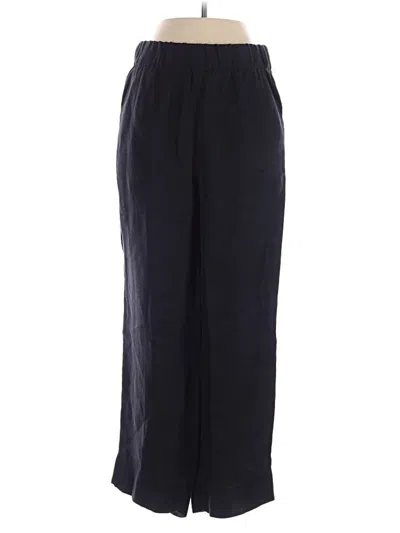 Pre-owned Jcrew Linen Pants In Black