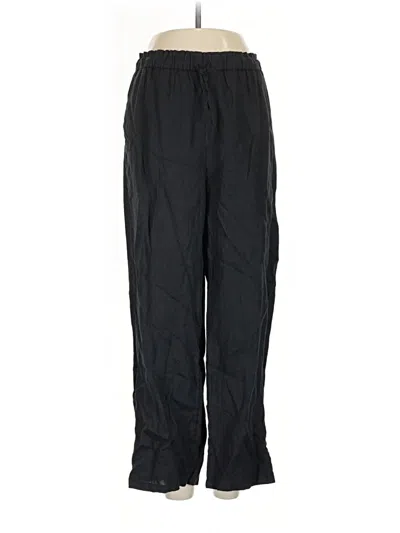 Pre-owned Jcrew Linen Pants In Black
