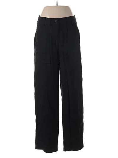 Pre-owned Jcrew Linen Pants In Black