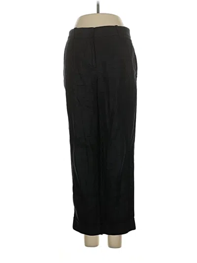Pre-owned Jcrew Linen Pants In Black