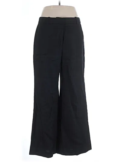 Pre-owned Jcrew Linen Pants In Black