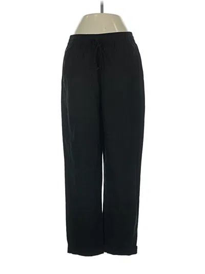 Pre-owned Jcrew Linen Pants In Black