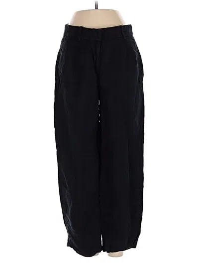 Pre-owned Jcrew Linen Pants In Black