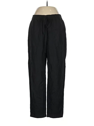 Pre-owned Jcrew Linen Pants In Black