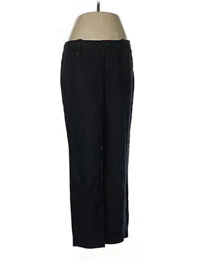 Pre-owned Jcrew Linen Pants In Black