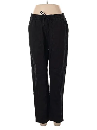 Pre-owned Jcrew Linen Pants In Black