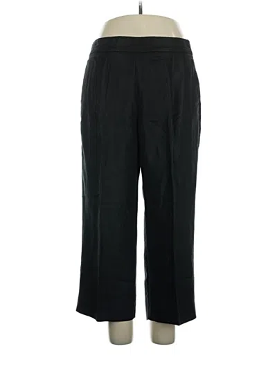 Pre-owned Jcrew Linen Pants In Black