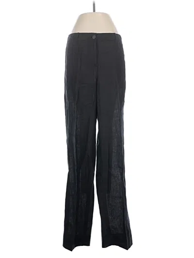 Pre-owned Jcrew Linen Pants In Black