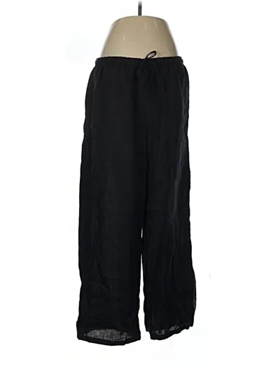Pre-owned Jcrew Linen Pants In Black