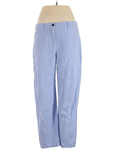 Pre-owned Jcrew Linen Pants In Blue