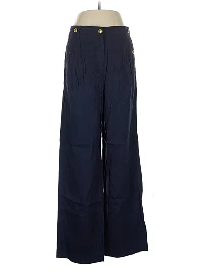 Pre-owned Jcrew Linen Pants In Blue