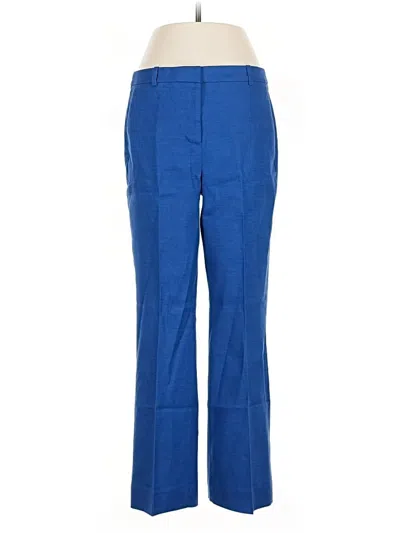 Pre-owned Jcrew Linen Pants In Blue