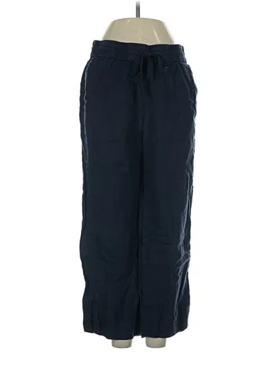 Pre-owned Jcrew Linen Pants In Blue