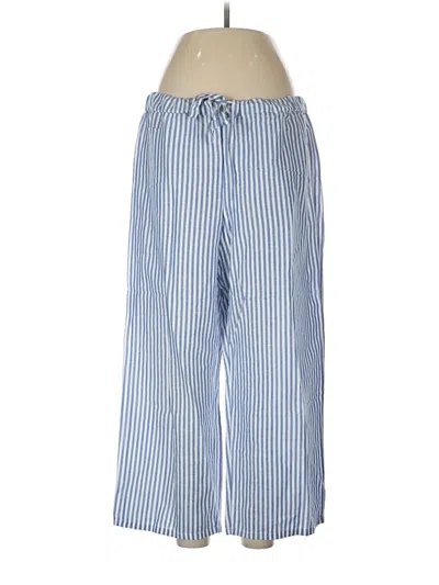 Pre-owned Jcrew Linen Pants In Blue