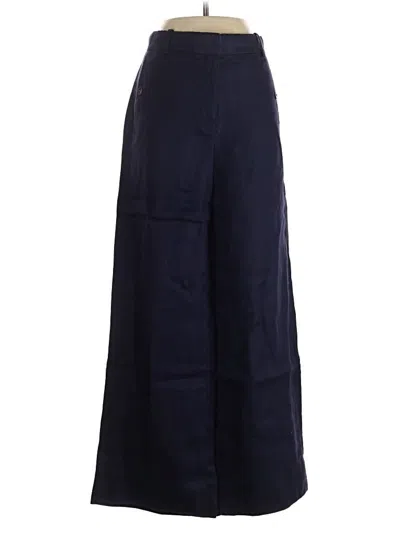 Pre-owned Jcrew Linen Pants In Blue
