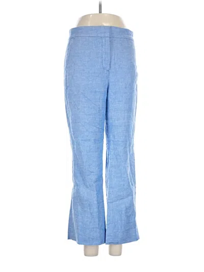 Pre-owned Jcrew Linen Pants In Blue