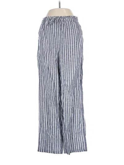 Pre-owned Jcrew Linen Pants In Blue