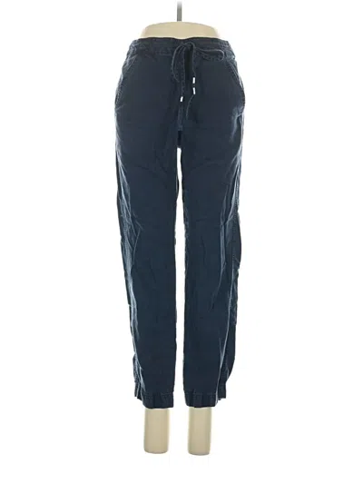 Pre-owned Jcrew Linen Pants In Blue