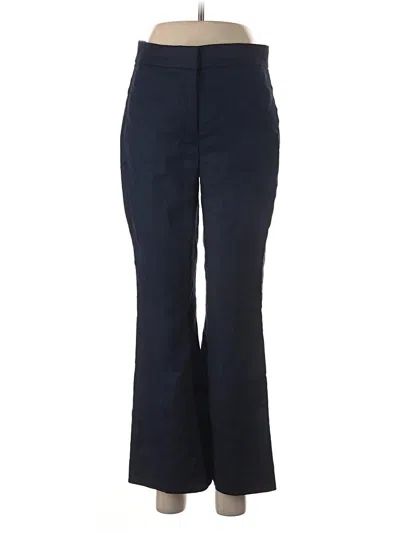 Pre-owned Jcrew Linen Pants In Blue