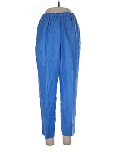 Pre-owned Jcrew Linen Pants In Blue