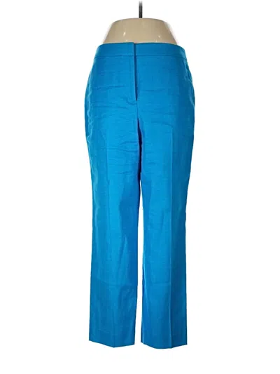Pre-owned Jcrew Linen Pants In Blue