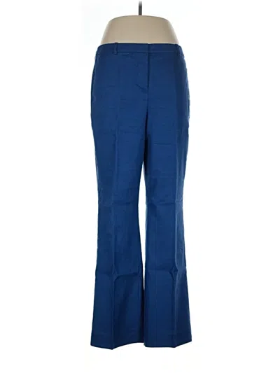 Pre-owned Jcrew Linen Pants In Blue