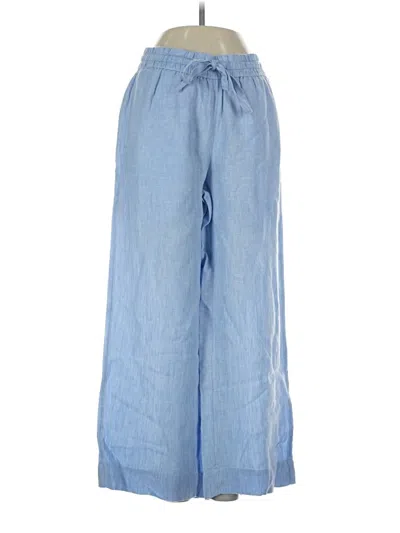 Pre-owned Jcrew Linen Pants In Blue