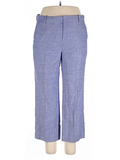 Pre-owned Jcrew Linen Pants In Blue
