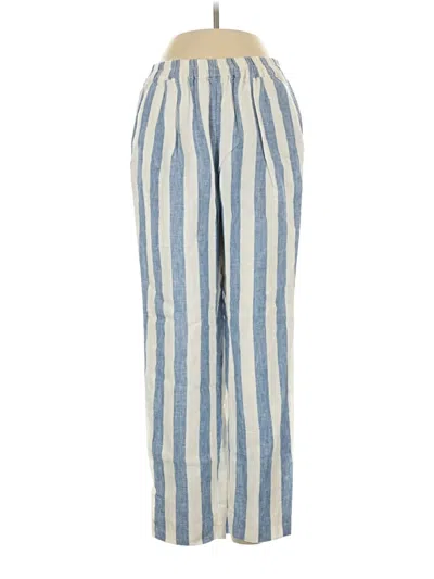 Pre-owned Jcrew Linen Pants In Blue