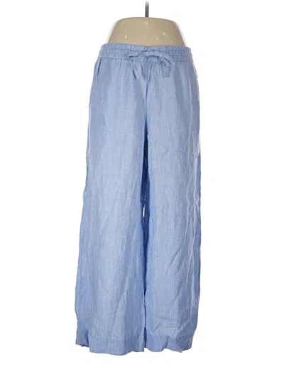 Jcrew Linen Pants In Blue