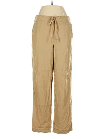 Pre-owned Jcrew Linen Pants In Brown