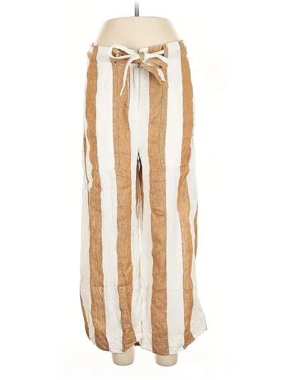 Pre-owned Jcrew Linen Pants In Brown