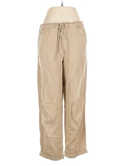 Pre-owned Jcrew Linen Pants In Brown