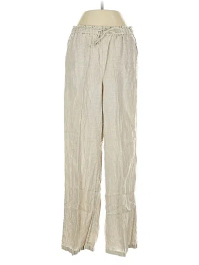 Pre-owned Jcrew Linen Pants In Brown