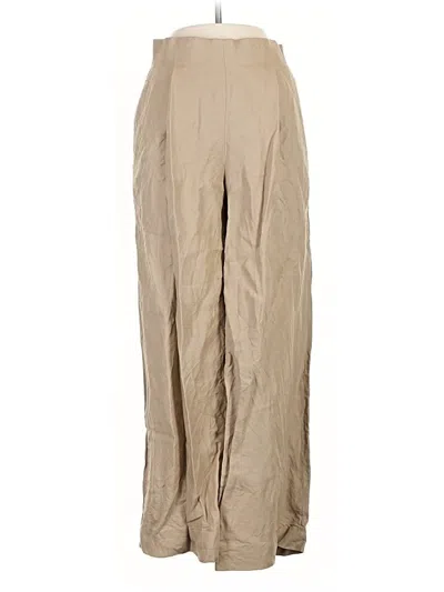 Pre-owned Jcrew Linen Pants In Brown