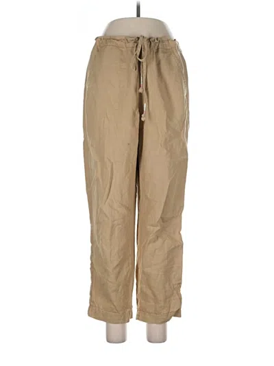 Pre-owned Jcrew Linen Pants In Brown