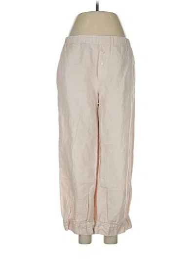 Pre-owned Jcrew Linen Pants In Brown